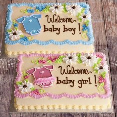 Newborn Girl or Boy Cake
