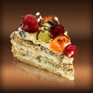 Fruity Cake with Mascarpone Cream
